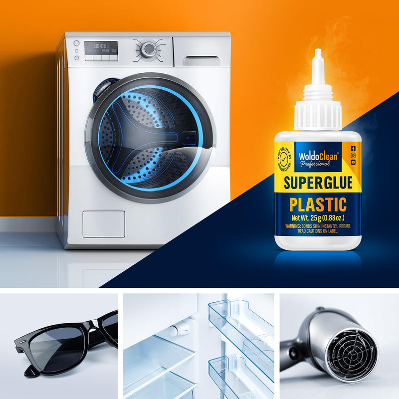 [Australia - AusPower] - Super Glue for Plastic 25g for Instant Strength - Waterproof, Heat-Resistant, Clear Glue with Precise Nozzle 