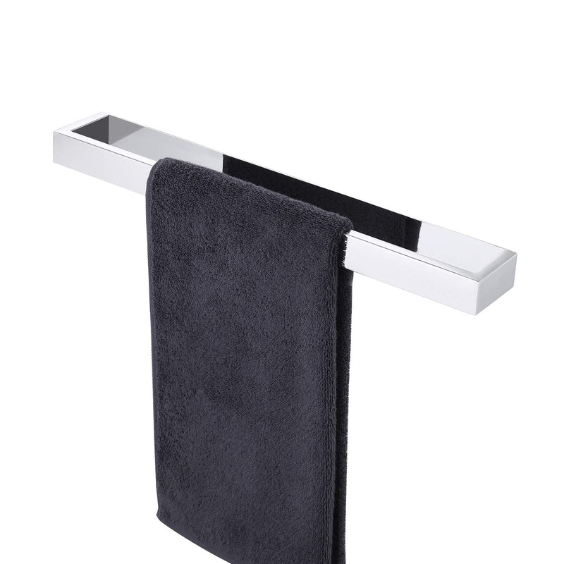 KES Bathroom Towel Rack 16-Inch Self Adhesive Towel Bar Modern Towel Holder Organizer Storage Holder No Drilling SUS 304 Stainless Steel Polished Finish, A23000S40DM