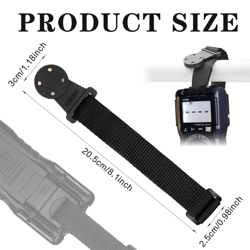 [Australia - AusPower] - Multimeter Magnetic Hanging Strap,Multifunctional Magnetic Strap Kit for Fluke Digital Multimeter,1 Straps, 1 Magnetic Hanger,Magnetic Hanger for Testo and UNI-T Multimeters(Black) 