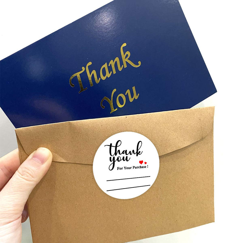 Thank You for Your Purchase Stickers,Thank You Labels with Lines,Writable Stickers for Business,Bakery,Cafe,Boutiques,2 Inch 500 Pcs Per Pack - NewNest Australia