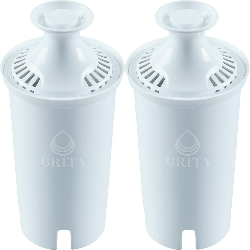 [Australia - AusPower] - Brita Plus Water Filter, BPA-Free, High-Density Replacement Filter for Pitchers and Dispensers, Reduces 2x Contaminants*, Lasts Two Months or 40 Gallons, Includes 2 Filters 2 Count BritaPlus 