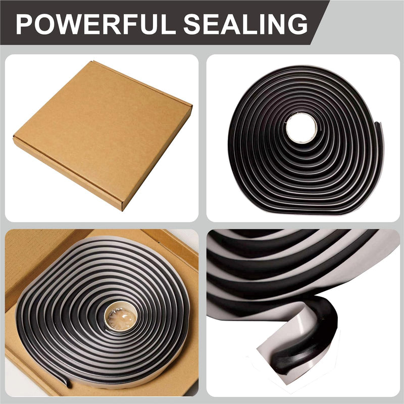 [Australia - AusPower] - 13 Ft Butyl Sealant Tape, Waterproof Butyl Rubber Sealant, Diameter 1/4" Rubber Sealant for Installing Car Doors, Windows, Car Audio 1/4 in x 13ft 