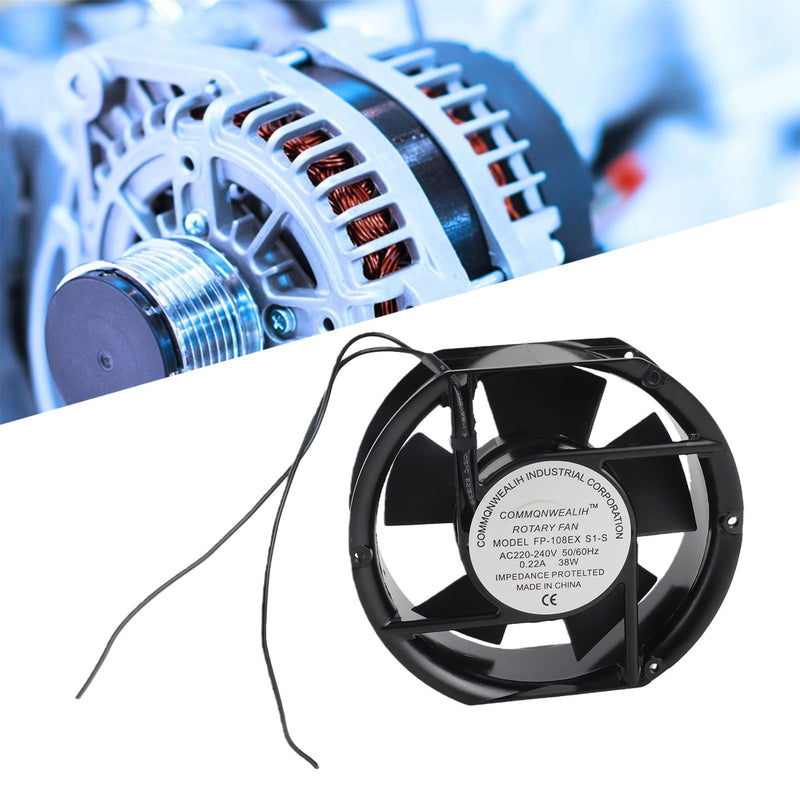 FP-108EX-S Extractor Fan 220V AC 2700~3100RPM Fan Cooling Fan with Ball Bearings Low Noise Axial Fan