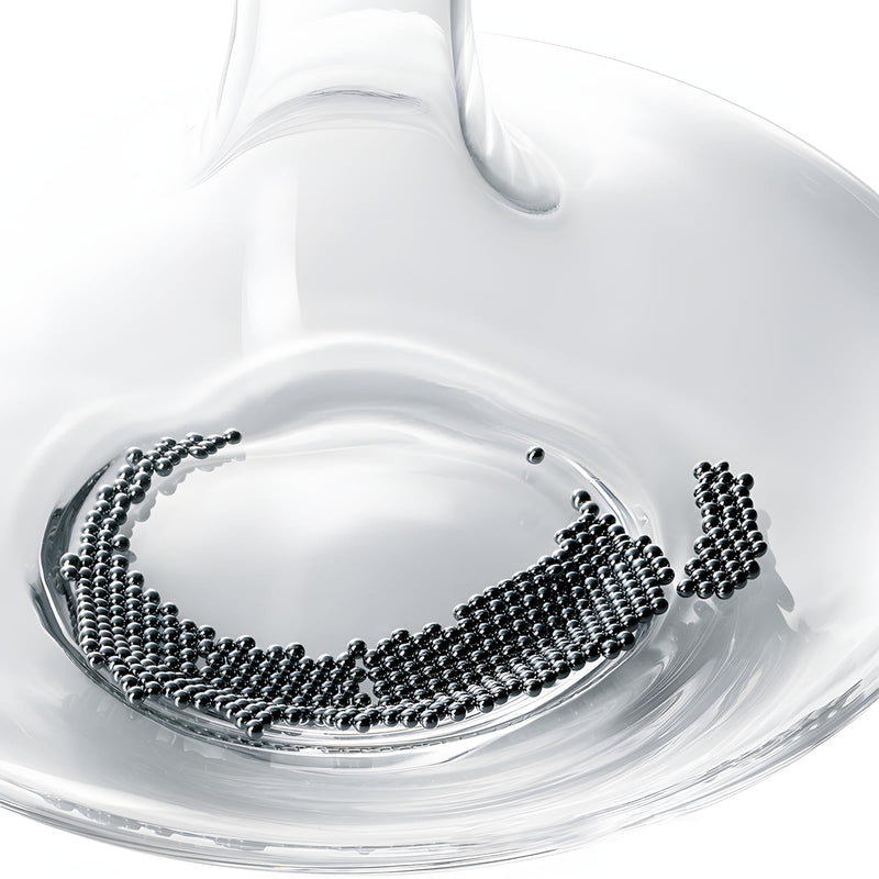 [Australia - AusPower] - Cleaning Beads – 1000 Balls Stainless Steel Cleaning Balls, Nut Milk Bag 8 x 10 cm, for Cleaning Carafes, Decanters, Vases or Bottles (Filter Bag + Cleaning Pearls) 