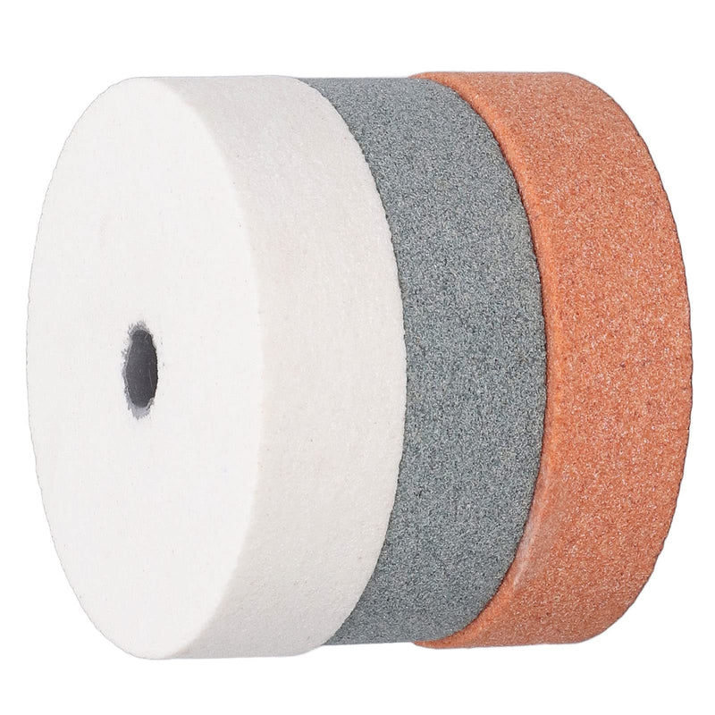 [Australia - AusPower] - 3pcs Bench Grinding Wheel Silicon Carbide Grinding Stone Base Grinding Wheel for Metal Ceramic Wood 