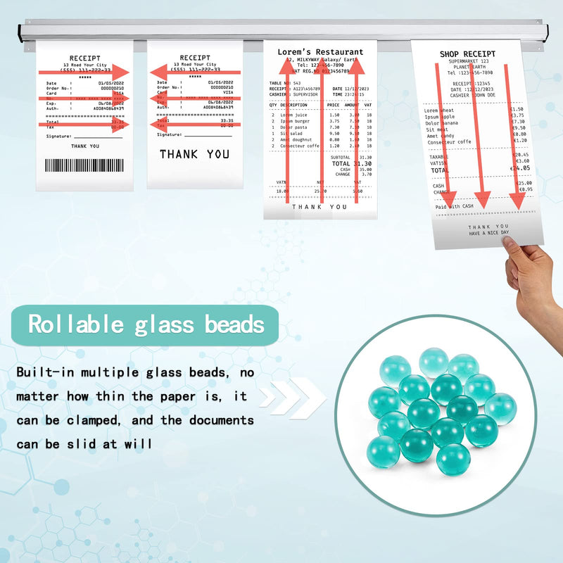 [Australia - AusPower] - Irenare Ticket Holder for Restaurant, 36/48/60'' Ticket Check Rack Restaurant Order Holder Ticket Rail Display Slide Ticket Rack for Commercial Kitchen Cafes Pubs Bars(36 Inch, 1 Pc) 36 Inch 