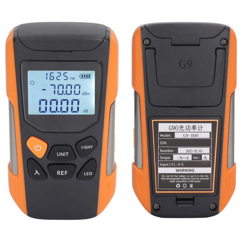 [Australia - AusPower] - Optical Power Meter, 3-in-1 Fibre Optic Cable Tester, Visual Error Locator, Fibre Optic Power Meter, Light Attenuation Tester, 30 KM FTTH Fibre Tester, Mini OPM+VFL Fibre Cable Tester, SC FC ST 