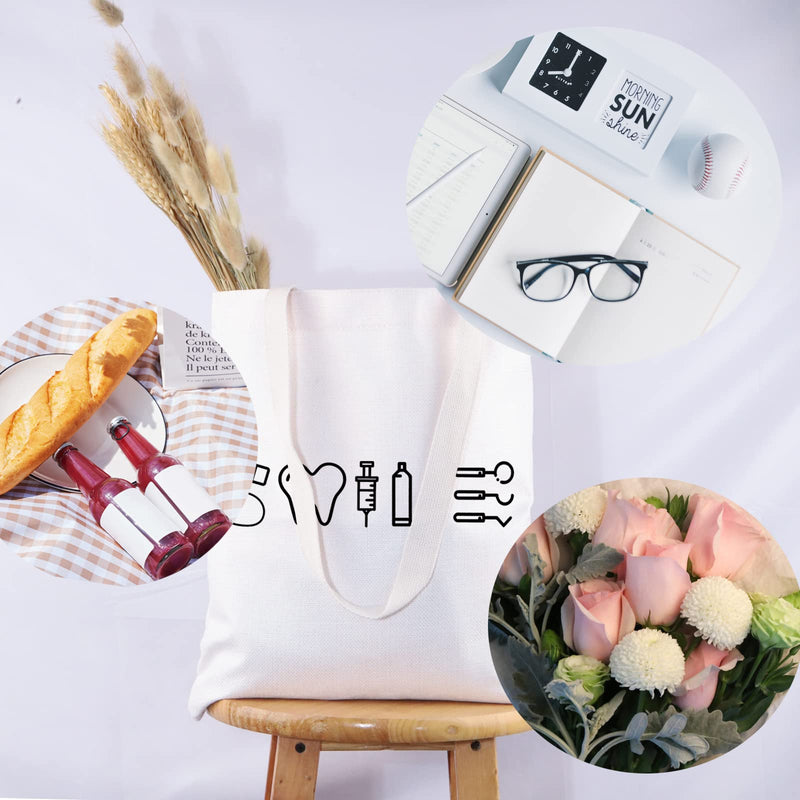 [Australia - AusPower] - G2TUP Dentists Gift Smile Handbag Dental Assistant Shopping Tote Bag Dental Hygienist Gift Dentist Graduation Gift 