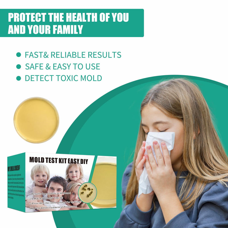 Comprehensive DIY Mold Test Kits for Home - Multiple Detection Tests for Surfaces, HVAC Systems, & Indoor Air Quality - Includes Detailed Mold - Fast, Reliable, & Safe for Both Indoor & Outdoor Use