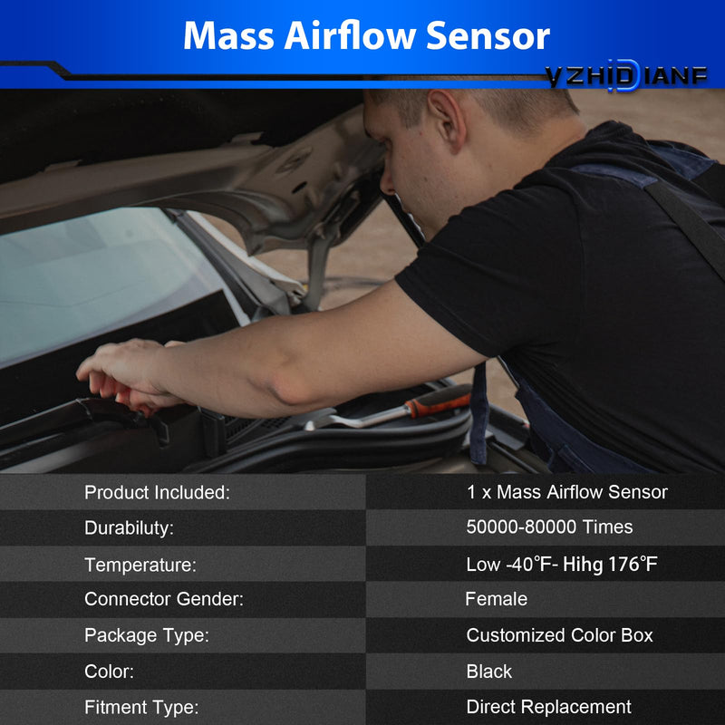 [Australia - AusPower] - Mass Air Flow Sensor FP3913215 for:-Chevy Tracker 1999 2000 2001 2002 2003 1.6L 2.0L for:-Mazda Protege 1999-2003 Protege5 2002-2003 for:-Suzuki Vitara L4 OE# FP39-13-215, 2133577, 19137090 MAF Sensor 
