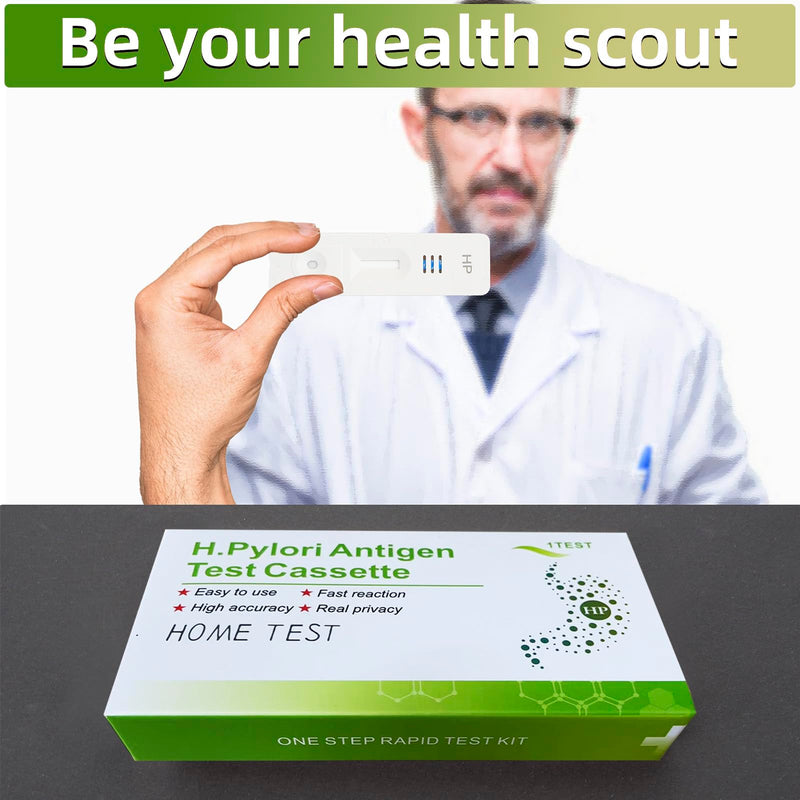 [Australia - AusPower] - Helicobacter Pylori Stool Test Kits, H. Pylori?h. Pylori Stool (Antigen)10-15 Minutes of Quick Home Testing, The Result is Highly Accurate, Easy to Read and use 