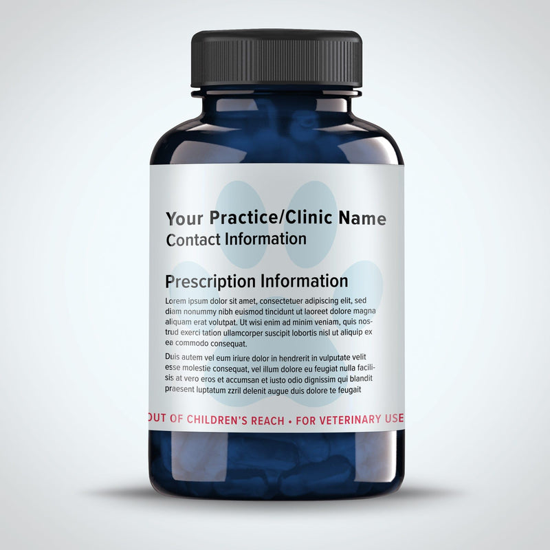 Veterinary Prescription Labels with Paw Print & Warning - 2-1/8" x 2-3/4" | Compatible with Dymo 450 LabelWriters and Earlier Models - “Keep Out of Children's Reach” - Warning, Caution
