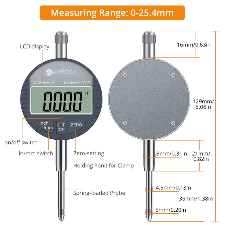 [Australia - AusPower] - Neoteck 1'' Digital Indicator+0.5'' Digital Indicator 