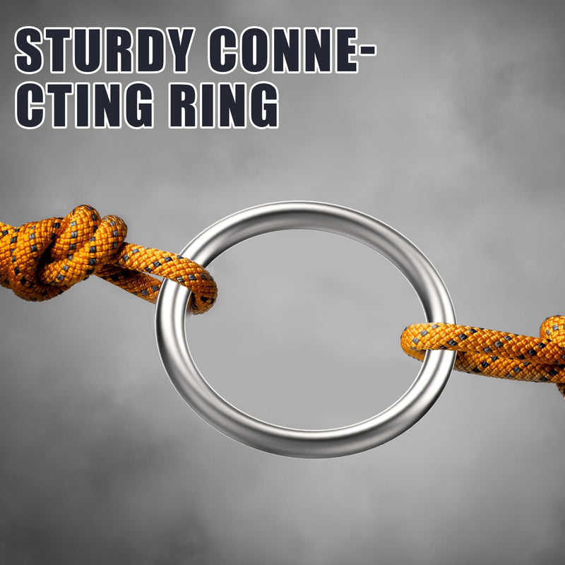 [Australia - AusPower] - Hotop Metal O Ring Seamless 304 Stainless Steel Rings Welded Multi-purpose Smooth Round Ring for Hanging Flower Basket Crafts(2 Pcs,3 Inches) 3 Inches 2 