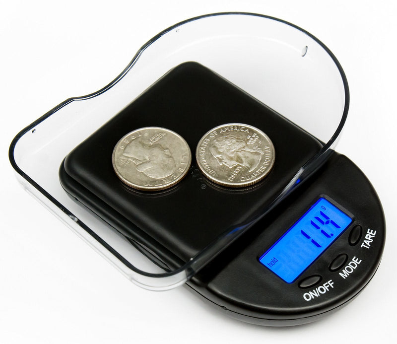 [Australia - AusPower] - Weighmax Black Digital Coin/Jewelry Pocket Scale 0.1g 