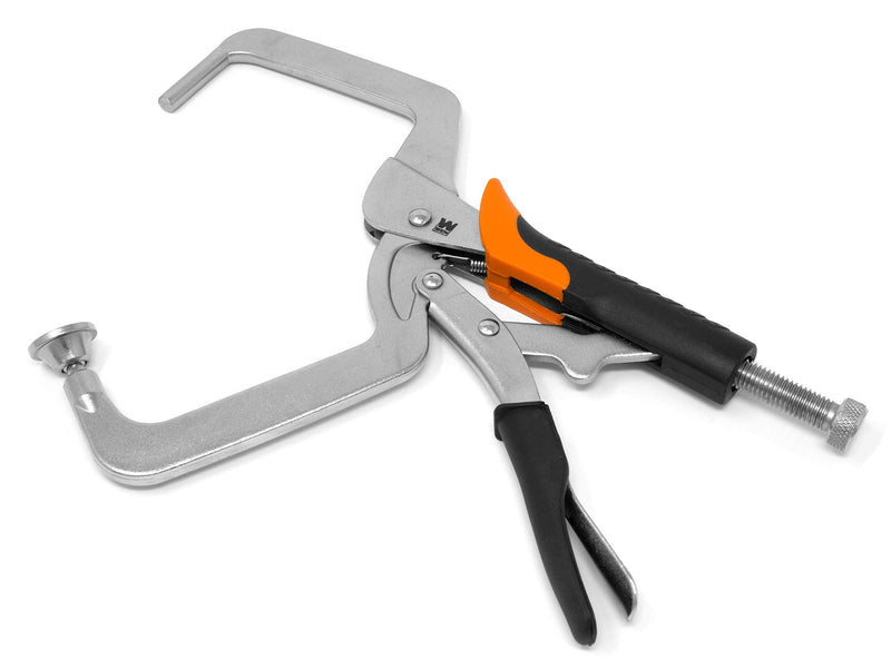 WEN CL436R 4-Inch Right Angle Clamp for Woodworking and Pocket Hole Joinery & CL327F 3-Inch Face Clamp for Woodworking and Pocket Hole Joinery