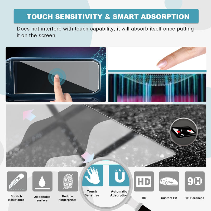 [Australia - AusPower] - CDEFG for 2024 Wrangler JL 12.3-Inch Screen Protector for 2024 Wrangler Rubicon Sahara Sport S Sport Willys Tempered Glass Screen Protector Foils Navigation Radio Touch Screen Display Screen Glass Protector for 2024 Wrangler 12.3IN 
