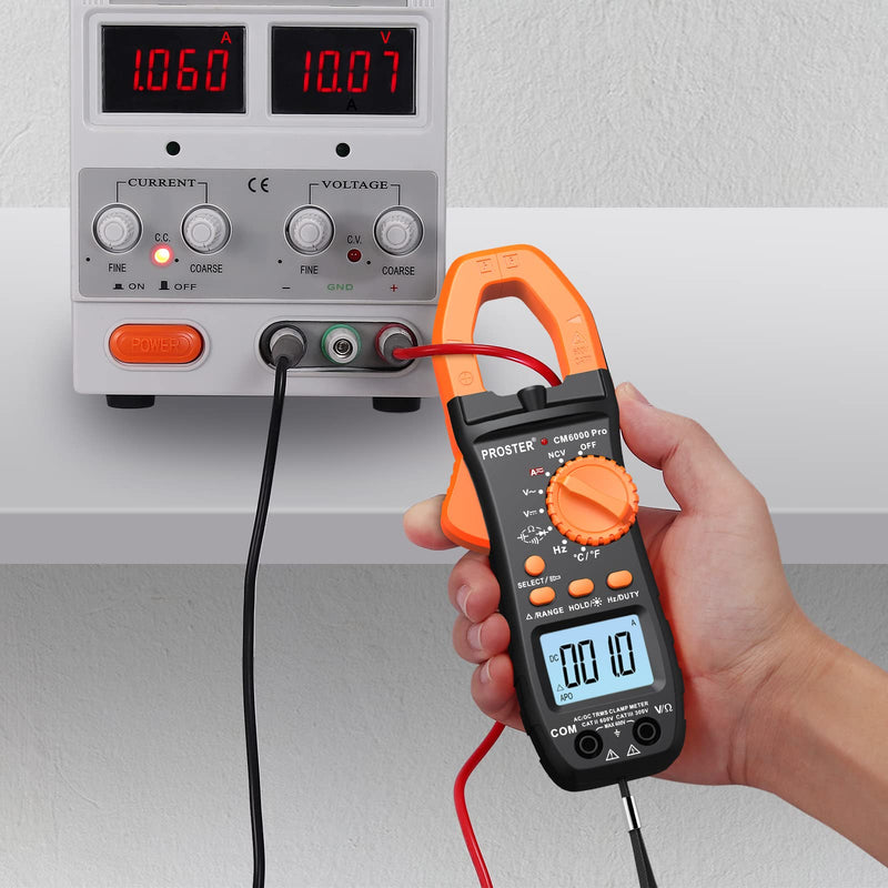 [Australia - AusPower] - Proster Electrical Tools Set Non Contact Voltage Tester Pen Clamp Meter 6000 Count Electric Circuit Testing Device 