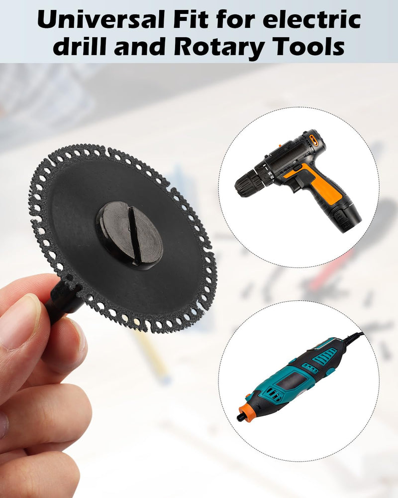 [Australia - AusPower] - Mounting Mandrel 3/8" & 1/4" Arbor Hole, 4 Pack Cut-Off Wheel for Die Grinder Accessories Drill Bits Tool 