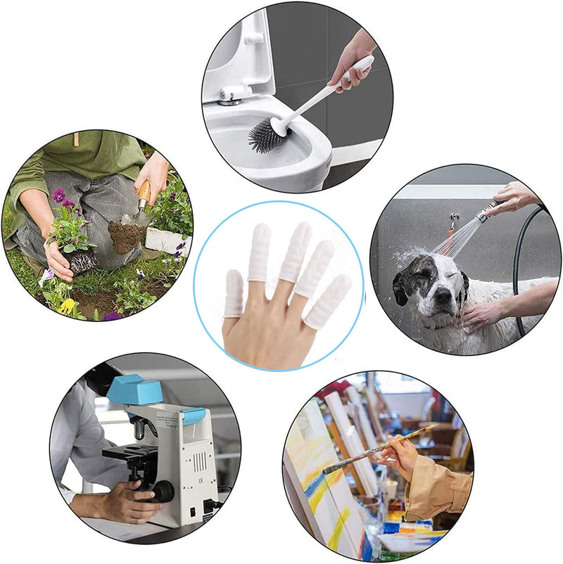 [Australia - AusPower] - (Approx Between 332-342 PCS) Disposable Latex Finger Cots Anti Static Rubber Fingertips Protective, Disposable Medium Finger Gloves Finger Covers Finger Protectors Fingertips Protector Medium(pack of 340) 