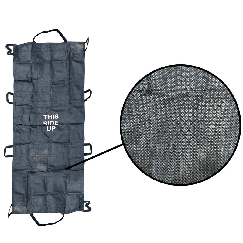 [Australia - AusPower] - The Original Rescue Essentials Brand QuikLitter, Black Nylon Handles, Non-Woven Fabric, 500 Lb Rated, Low Cost, Disposable for Patient Transfer, Casualty Evacuation 