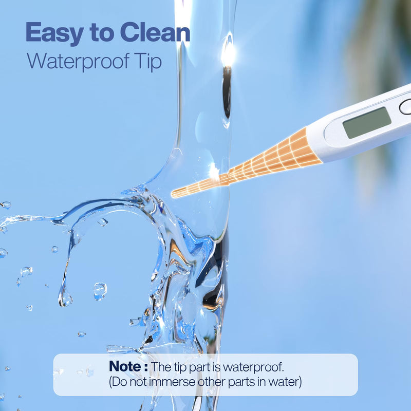 [Australia - AusPower] - Boncare 10 Seconds Digital Thermometer for Adults and Kids - Accurate & Safe Rectal Thermometer for Baby with Fever Alarm, Oral Thermometer FSA HSA Eligible (Orange) Orange 