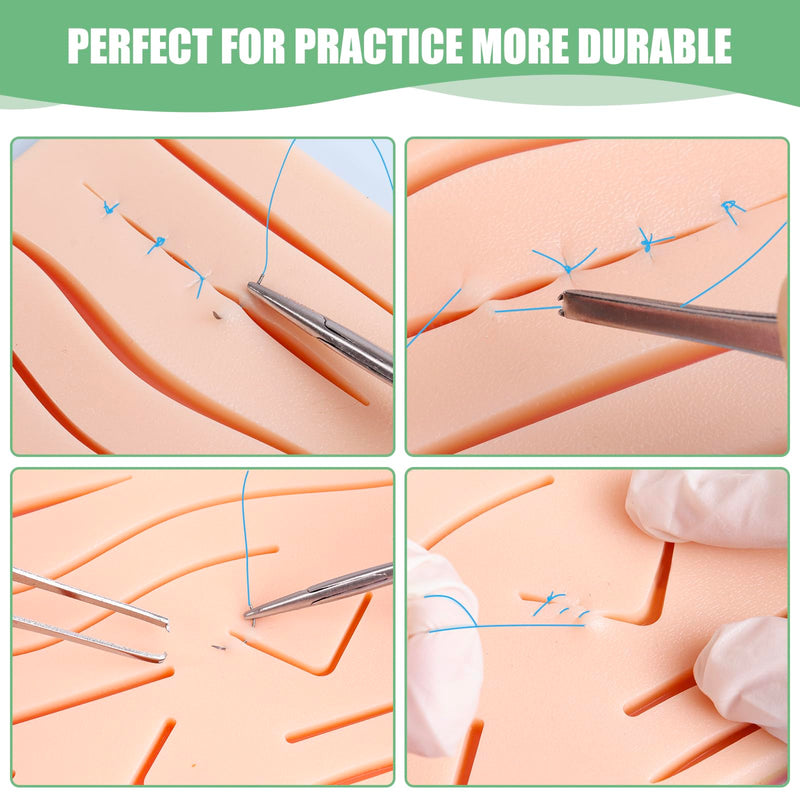 [Australia - AusPower] - Suture Practice Kit (39 Pcs) Include Durable Large Suture Pad。 Gifts for Medical Students。Suture Kits for Education Use Only ，This Suture Kit is not Suture Kit Medical Grade 