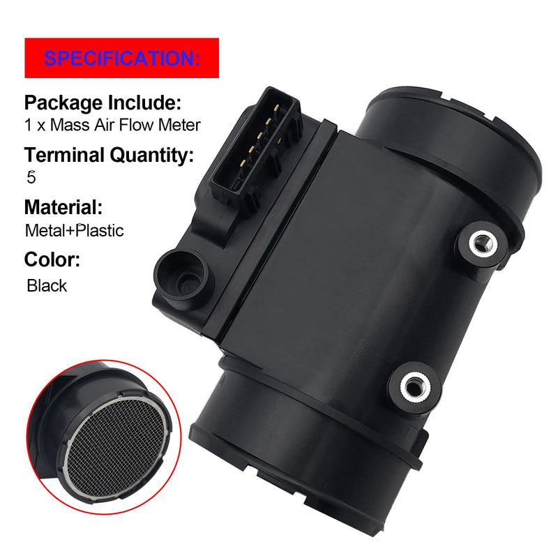 [Australia - AusPower] - SMMS E5T50371 Mass Air Flow Meter for Mazda B2200 B2600 MPV 1989-1994, Replaces OE: G60113215A, G60113215, New 