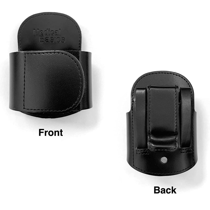 [Australia - AusPower] - Stethoscope Holder Thick 1/8" Leather with Velcro Closure and Padded Hip/Belt Clip (Pink) for Littmann - Genuine Leather Universal Stethoscope Holster 