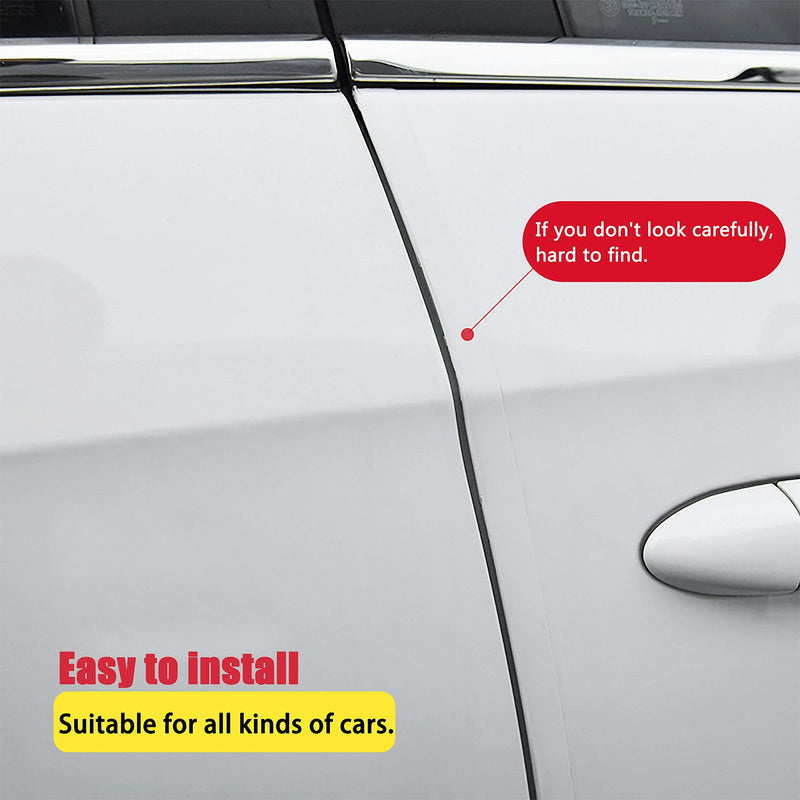 MYFAMIREA Anti-Scratch Anti-Collision Adhesive Strip Car Door Edge Guard Protector Strip Car Door Scuff Plate Protectors Transparent Invisible Tape for Rear Bumper/Door(33Ft x 2In) 33Ft x 2In