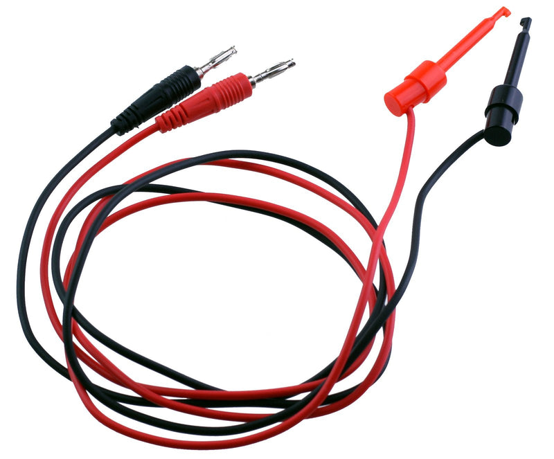 [Australia - AusPower] - Tekpower TL18 Banana Plugs to Minigrabbers Test Leads, 38 Inches, 2 Sets per Pack 