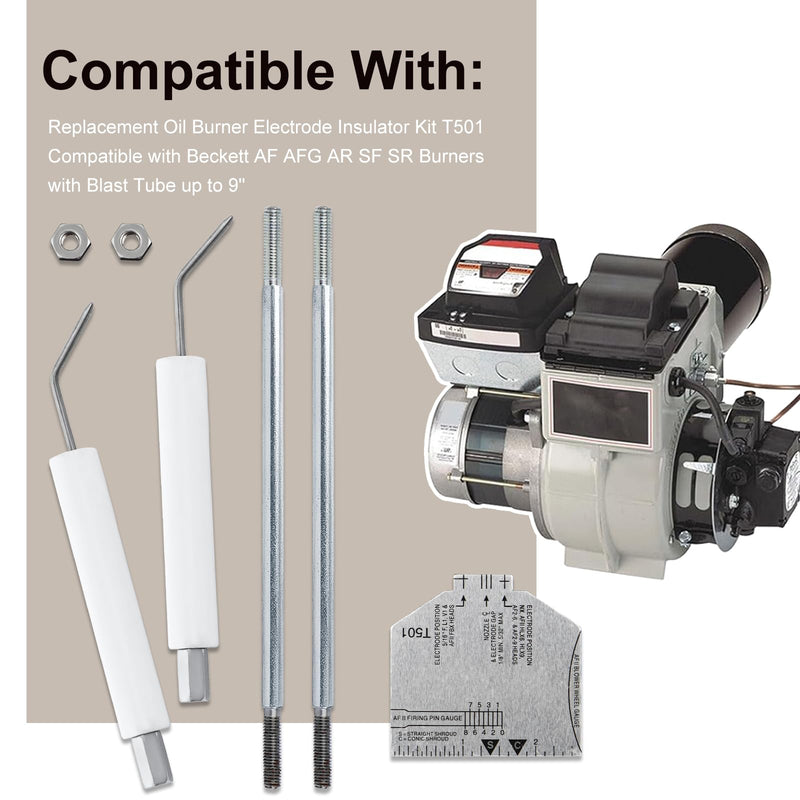 [Australia - AusPower] - 5780 Electrode Insulator Assembly for Beckett AF, AFG, AR, SF and SR Burners with Blast Tube up to 9" 