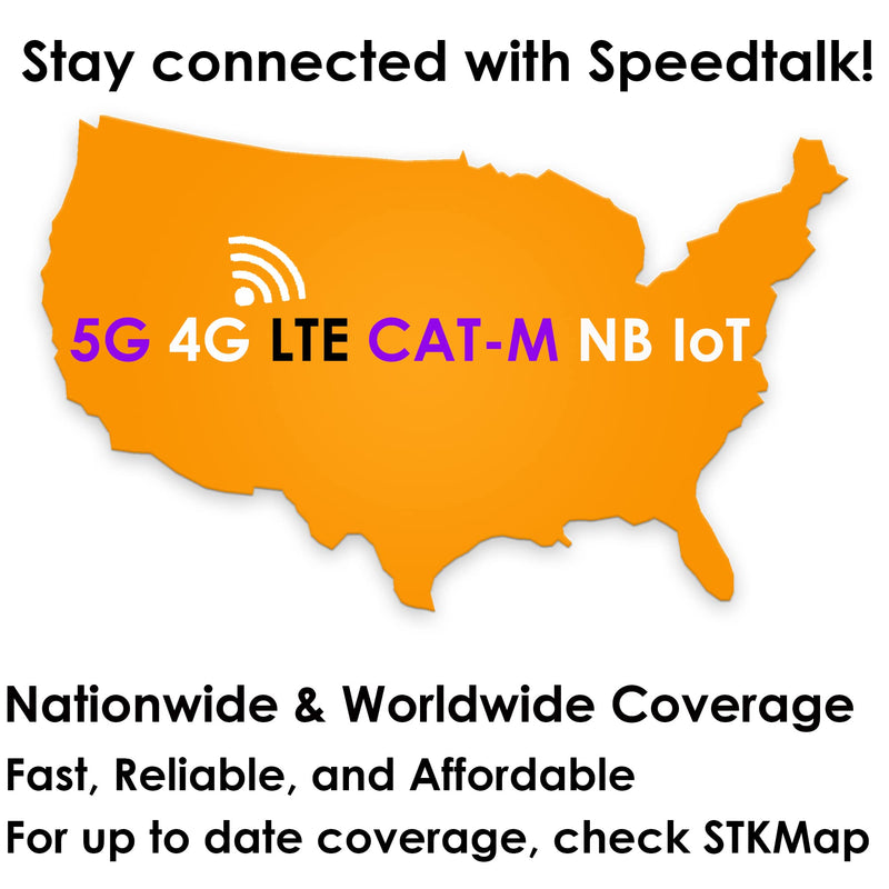[Australia - AusPower] - SpeedTalk Mobile $30 SIM Card for GSM GPS Tracking Kid Child Elderly Pet SmartWatch Car Tracker Devices Locators - 6 Months Service - USA Canada & Mexico Roaming 