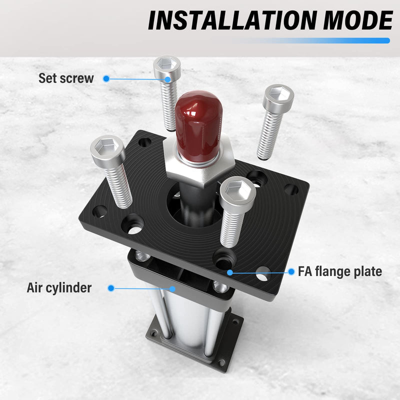 [Australia - AusPower] - TAILONZ PNEUMATIC Bore 50mm SC Air Cylinder Base Connection fittingsStandard Type Pneumatic Parts air Cylinder Flange mounting Plate FA-50 