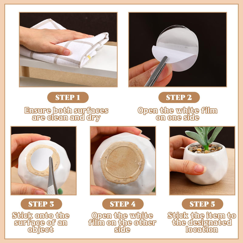 Gilprop 50 Pcs Extra Large 1.18 Putty Museum Clear Mounting Earthquake Removable Putty Strong Double Sided Tape for Poster Fixed Picture Decor Glass Bottle Ceramic Tiles Wood Marble 1.18"
