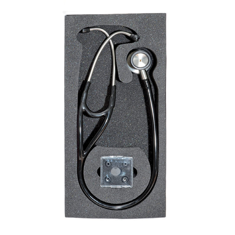 GIMA Cardiology Dual Head Stethoscope - Black Tube Littman Stethoscope Professional Cardiology Stethoscope Lira Nero