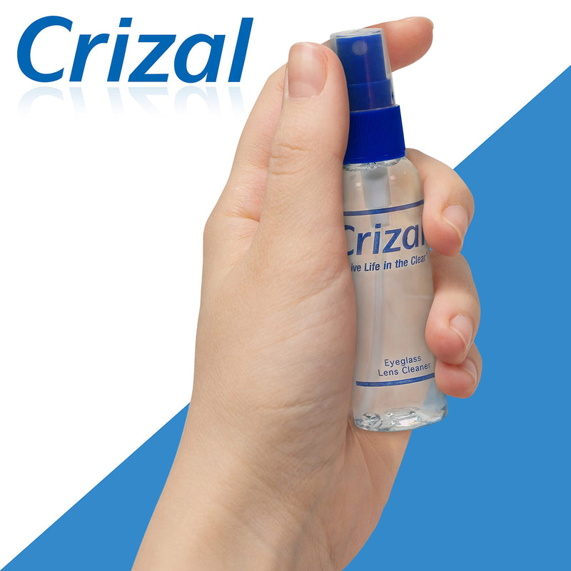 [Australia - AusPower] - Crizal Eyeglass Lens Cleaner Kit, 1 Doctor Recommended for Anti Reflective Lenses and Coating, 2oz Crizal Spray w/Crizal Microfiber Cloth, 2pk 2oz Spray W/Cloth, 2 Pack 