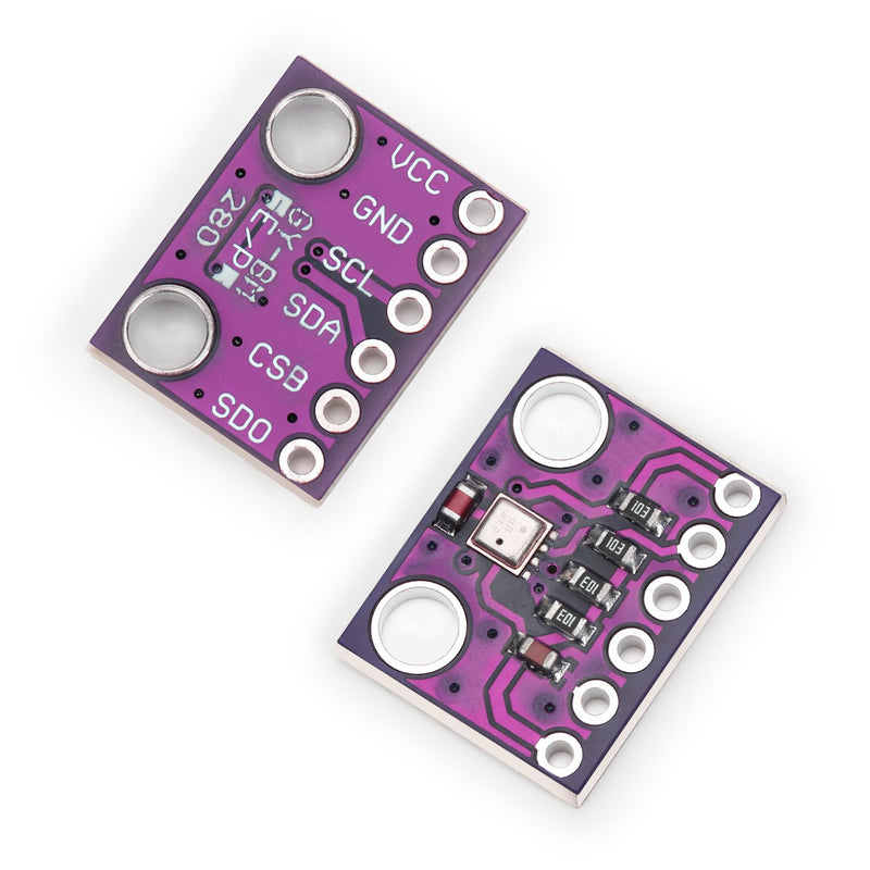 [Australia - AusPower] - 2PCS BME280 3.3V Sensor Module Atmospheric Pressure Temperature Humidity Sensor Module IIC SPI Breakout GY-BME280 3.3 V 