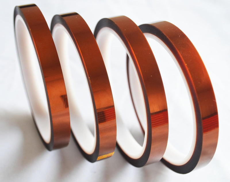 [Australia - AusPower] - Valley'sYuMiao 4Rolls,10mm×108fts, Heat Tape for Sublimation, Heat Resistant Tape, Heat Transfer Tape, Polyimide Tape, No Residue, Max Temp 500℉/260℃/533K, Total 432fts 4Roll 500℉max 