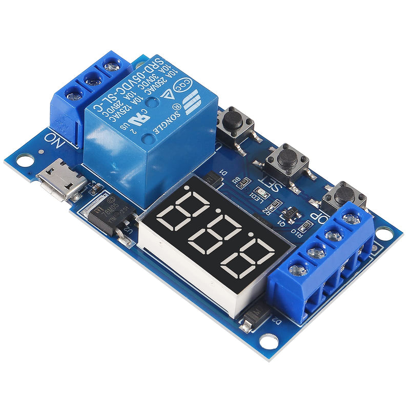ACEIRMC DC 6-30V Timer Relay Programmable Delay Relay Module Cycle Timer with LCD Display / 5V Micro USB, Smart Home Controller (10pcs) 10pcs