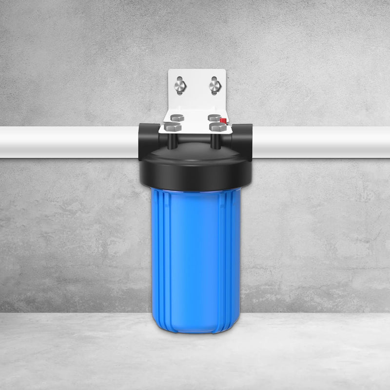 [Australia - AusPower] - Mounting Bracket for 10" and 20" Water Filter, Metal Housing Fixed Bracket for 10" and 20" Water Filter, White 