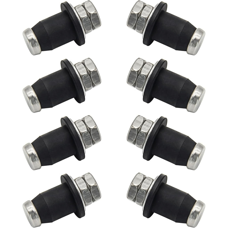 [Australia - AusPower] - 8Pcs RV Water Tank Probe Sensors, Water Level Screw-in Sensors Tank Sensors Black 