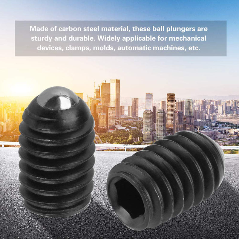 [Australia - AusPower] - 20Pcs Hexagon Socket Spring Ball Plunger Carbon Steel Screwdriver Type M4(M4*6) 