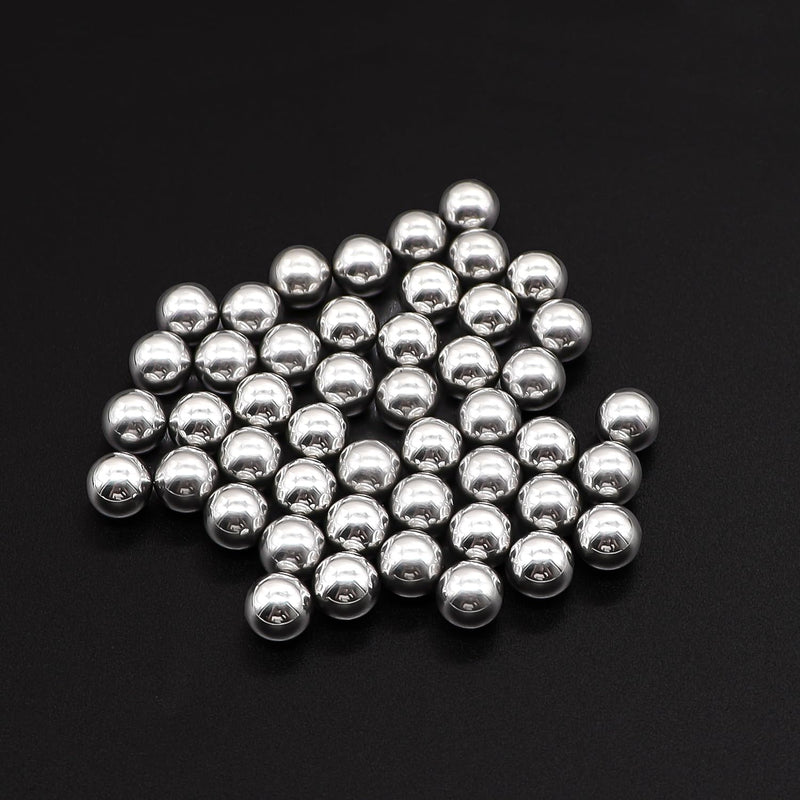 Taiss 620PCS 304 Stainless Steel Precision Balls 6 Sizes 1/4" 7/32" 3/16" 5/32" 1/8" 3/32" Precision Balls Assortment Kit F-086-620PCS