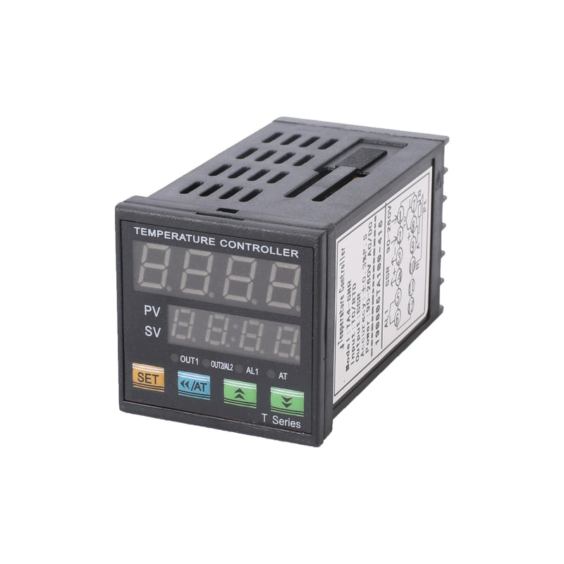 [Australia - AusPower] - PID Temperature Controller Meter Indicator, Jaybva Digital Universal Thermostat C and Fahrenhe F Display SSR and Alarm Output 40A Solid State Relay and Thermocouple Probe Heat Sink Included PID+40A SSR+Heat Sink+K Sensor 