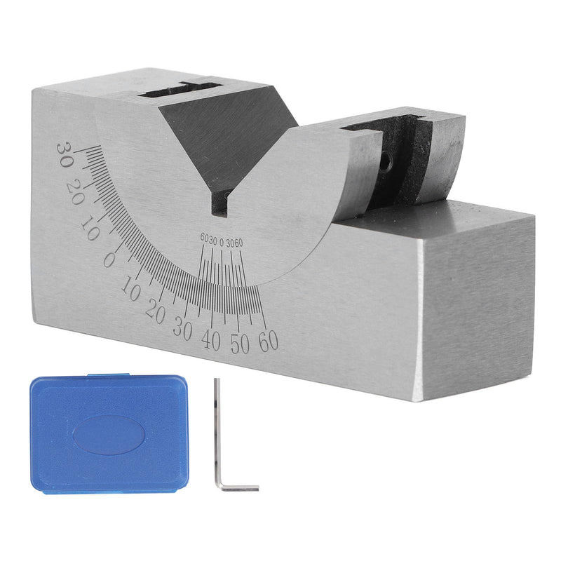 [Australia - AusPower] - Micro Adjustable Angle Gauge V Blocks, Adjustable Angle Gauge, Alloy Steel High Accuracy Angle V Block for Milling Machine 