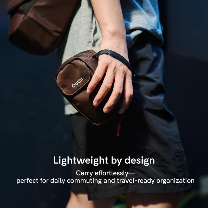 OutIn Gear Pouch, Portable Coffee Machine Accessory Case, Utility Multipurpose Pocket Organizer, Secure Storage Accessories, Durable Barista Tool Kit for RV, travelling & camping