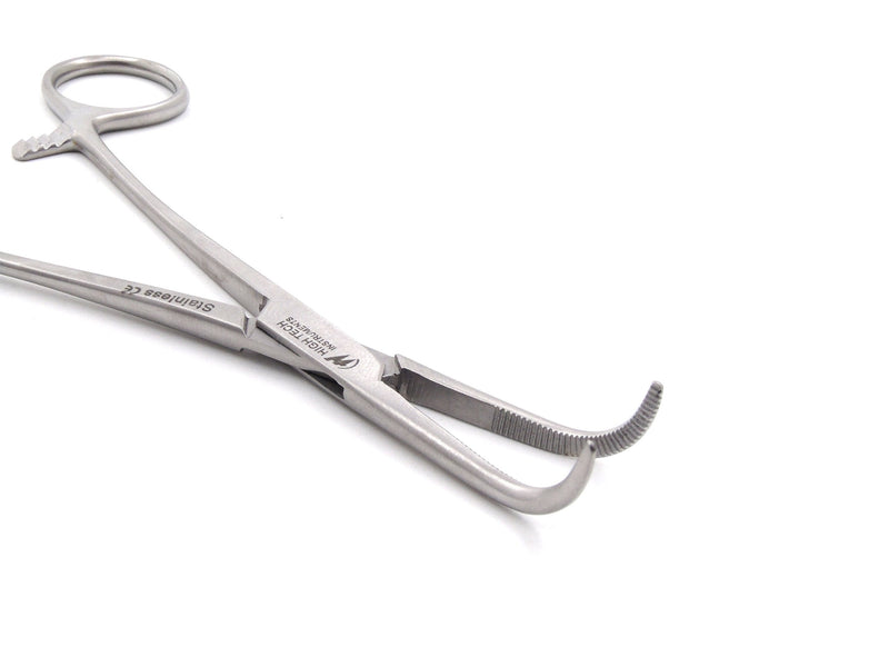 [Australia - AusPower] - STAINLESS STEEL RIGHT ANGLE MIXTER HEMOSTAT FORCEPS 6" FINE POINT (HTI BRAND) 