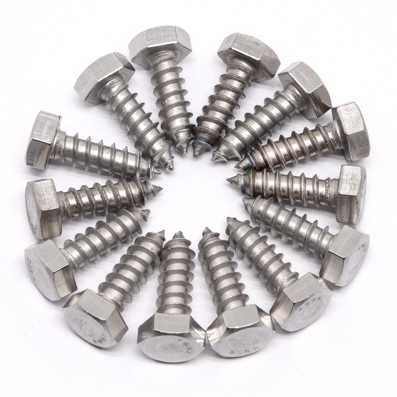 [Australia - AusPower] - 5/16" X 1" Hex Lag Screws, 304 Stainless Steel Lag Screws Bolts for Wood (20pcs) 20 5/16" X 1" 
