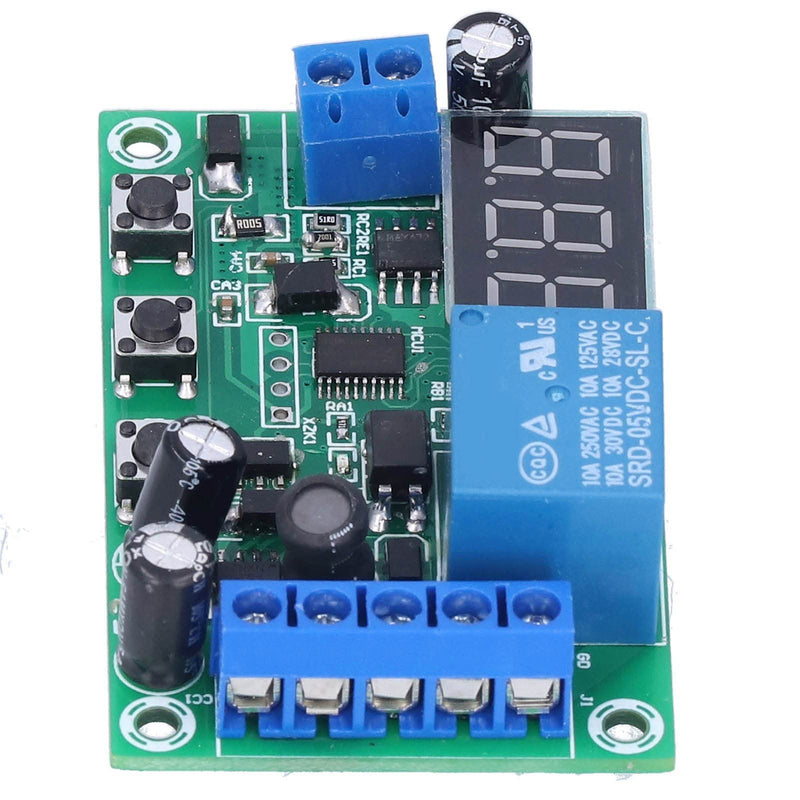 [Australia - AusPower] - DC Current Detection Module Relay Switch Sensor Digital Display Motor Controller Digital Display with Error Calibration Function 12V 